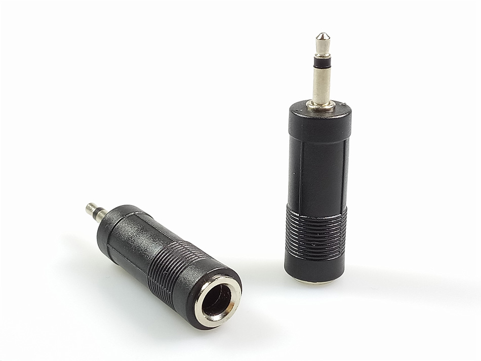 Mono 6.35mm jack to 3.5mm plug