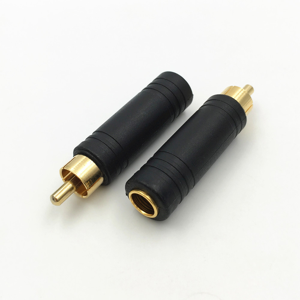 RCA Male Plug to 6.35mm 3Pole