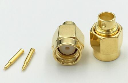 Brass SMA Male Plug Solder RG402
