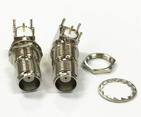 Brass 5PIN RF Coaxial Connector TNC Female Socket