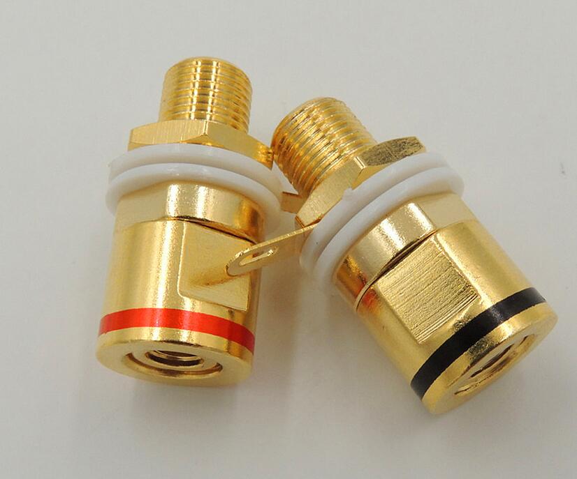 Copper Gold plated Connector Speaker banana plug