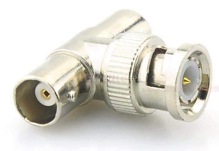 BNC T Adapter Splitter Connector Coupler 1 Male to