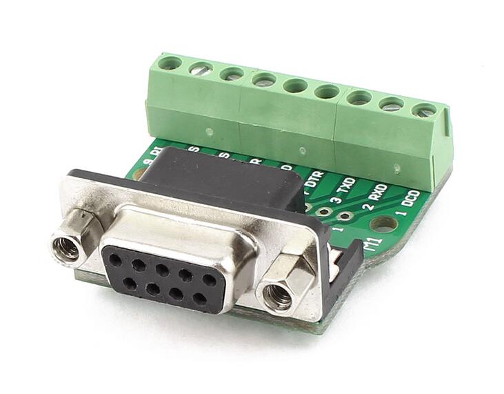DB9 RS232 Serial to Terminal Female Adapter