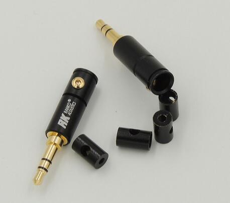 3.5mm 3 pole trs Stereo Male Plug Headphone Jack A