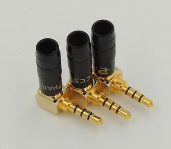 3.5mm 4 pole Stereo Mini Plug 90 degree