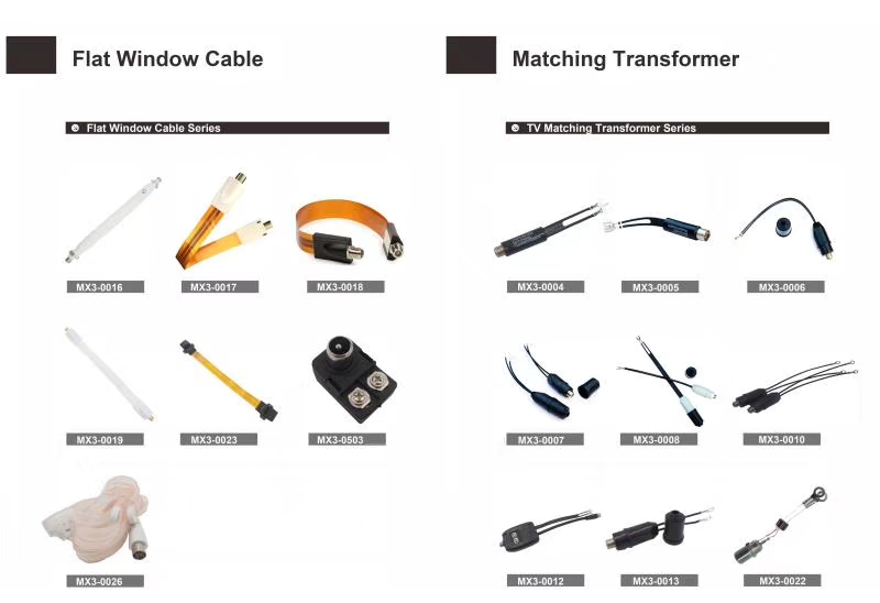 Flat Window Cable&Matching Transformer