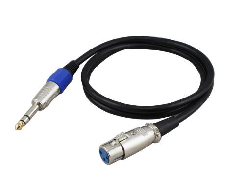 6.35mm male to XLR Female audio cable