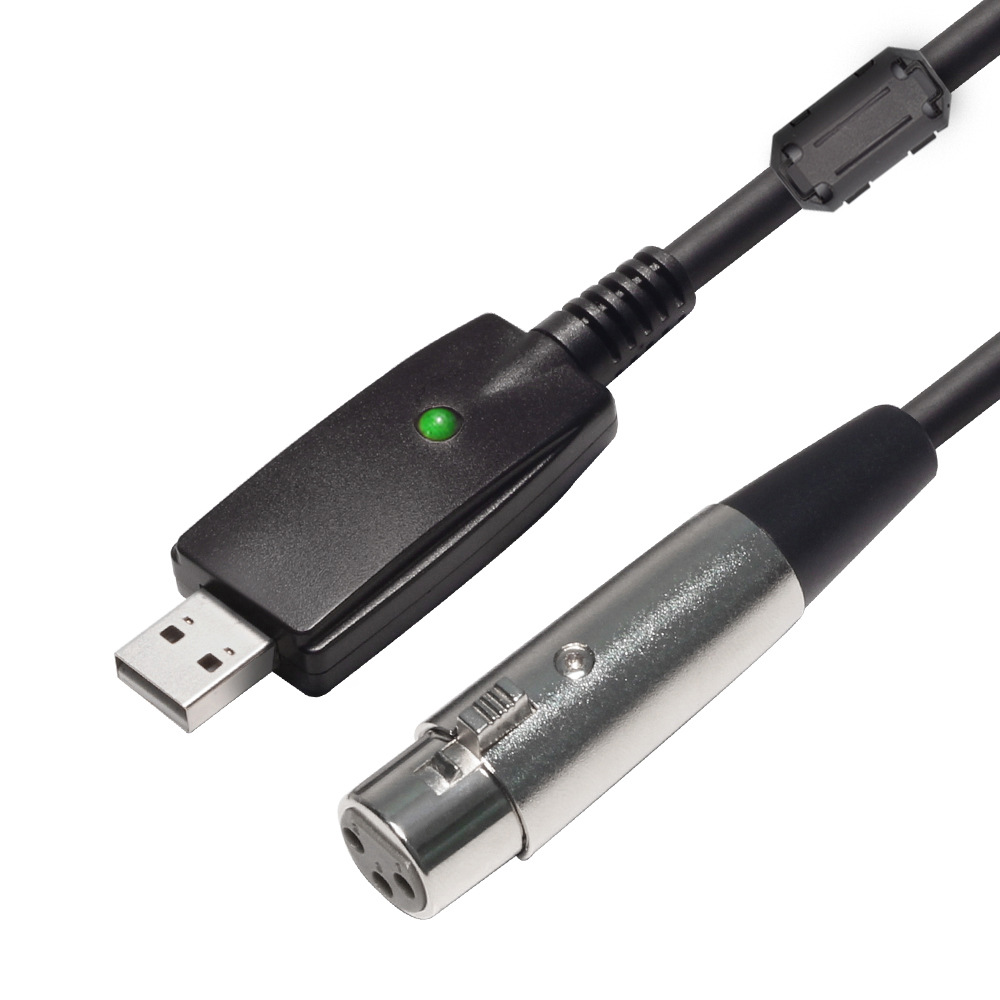 6.35mm male to USB audio cable