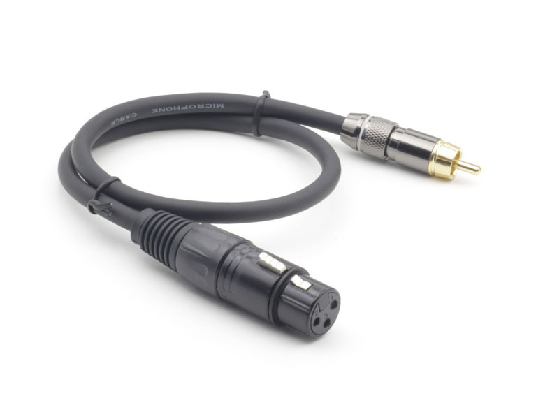 XLR Female to RCA Male audio cable