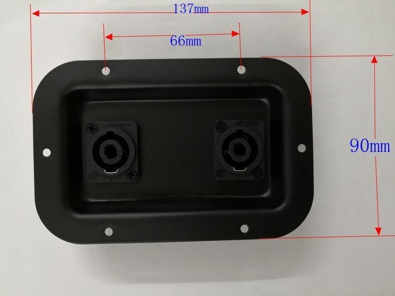 Stage speaker junction box input wiring iron plate